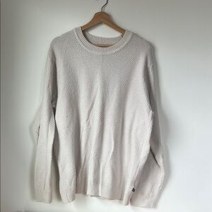 GAP Men's Crewneck Sweater in Off-White